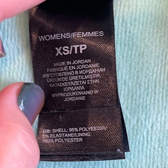 The North Face Agave Women's Fleece Full Zip Soft Jacket Aqua Green-Blue XS - Picture 10 of 13